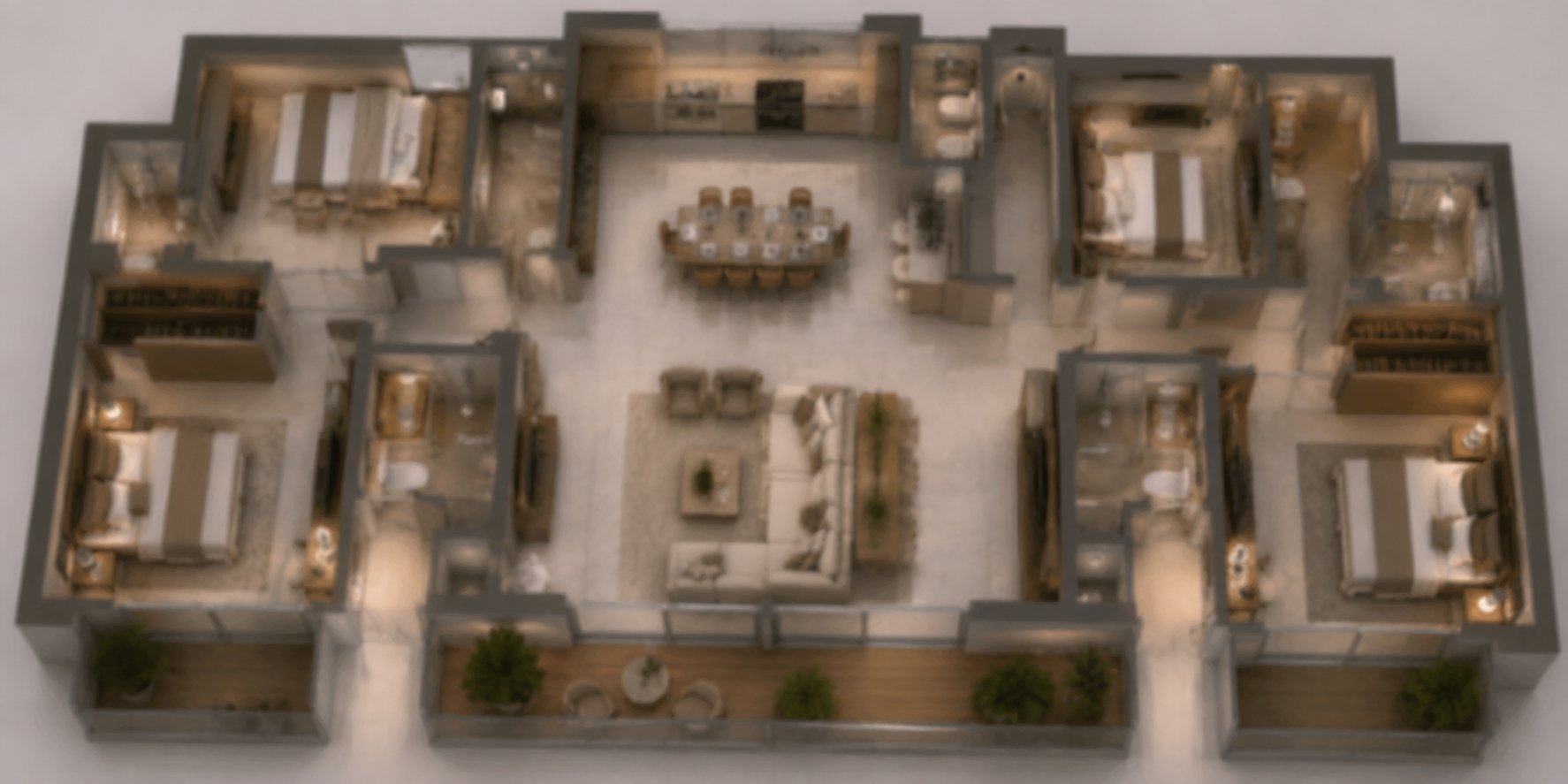 4 BHK floor plan